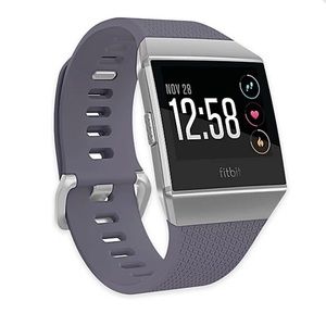 Fitbit Ionic with original large band and 2 small replacement bands.